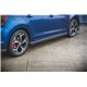 Diffusori minigonne laterali Volksvagen Polo GTI Mk6 2017- nero e rosso