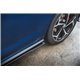 Diffusori minigonne laterali Volksvagen Polo GTI Mk6 2017- nero e rosso