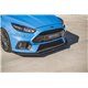 Lama sottoparaurti racing anteriore con flaps Ford Focus RS MK3 2015-2018