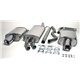 Sistema di scarico Duplex in acciaio Inox 1x100 per Audi A4 B6 Quattro