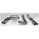 Sistema di scarico in acciaio Inox 2x70 per Volvo V70 II R tipo S / S60 IR tipo R