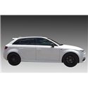 Minigonne laterali AUDI A3 8V Sportback sotto porta S3 Sline ABS Nero Lucido 2012-2020