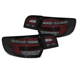 Coppia fari Led bar e DTS posteriori Audi A3 8P Sportback 03 -08 rossi neri e fume