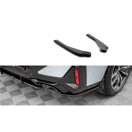 Sottoparaurti splitter laterali posteriori BMW X4 M-Pack G02 Facelift 2021-