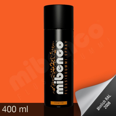 Gomma liquida spray per wrapping arancione opaco, 400 ml