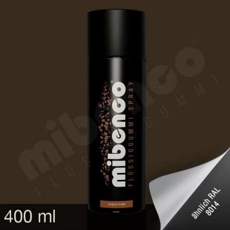 Gomma liquida spray per wrapping marrone opaco, 400 ml