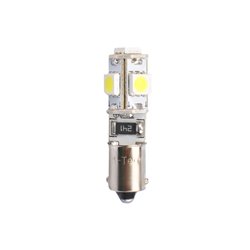 Diodo LED L322 BA9s 5xSMD5050 CANBUS bianco
