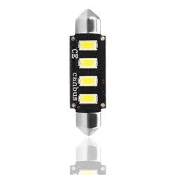 Diodo LED L335 C5W 42mm 4xSMD5730 12V CANBUS bianco