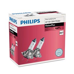 Lampada alogena Philips H7 VisionPlus 12V 55W