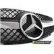 Griglia calandra anteriore Mercedes SL R230 01-06 CL63 Style Nera e Chrome
