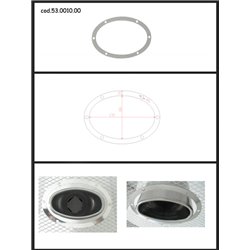 Protezione estetica inox Universale Ragazzon ovale 115x70 mm