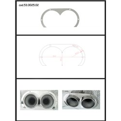 Protezione estetica inox Universale Ragazzon ovale 2x70 mm