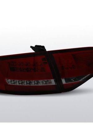 Coppia fari Led Bar posteriori Audi A4 B8 08-11 berlina Rossi Fume