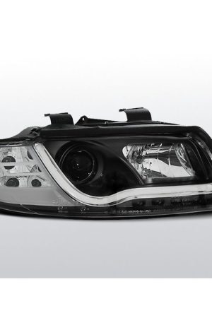 Fari Led stile luce diurna con tubo fibra ottica Audi A4 B6 00-04