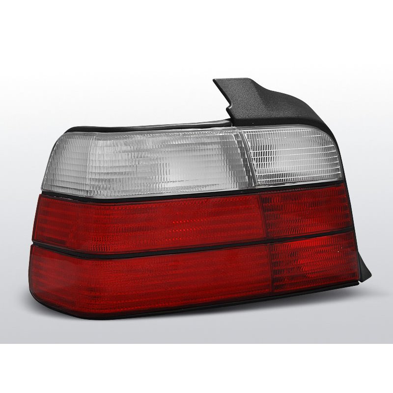 Coppia fari posteriori BMW Serie 3 E36 berlina 90-99 Rossi e Bianchi