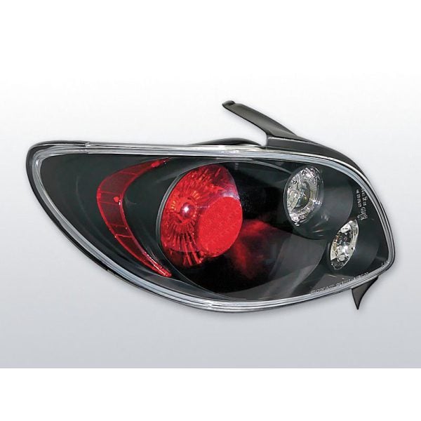Coppia fari posteriori Peugeot 206 98- Neri