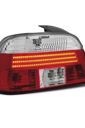 Coppia fari Led posteriori BMW Serie 5 E39 berlina 95-00 Rossi e Bianchi