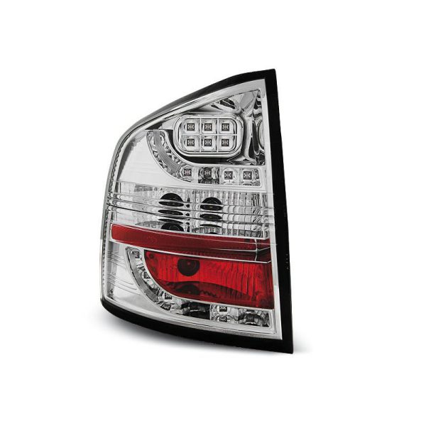 Coppia fari Led posteriori Skoda Octavia II station 04- Chrome