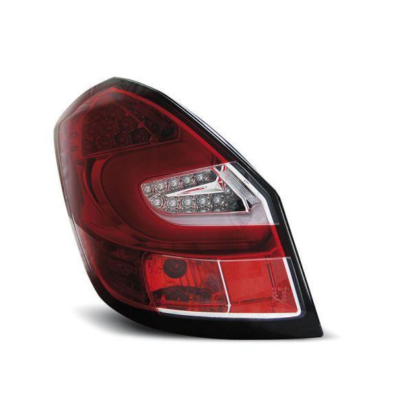 Coppia fari Led Bar posteriori Skoda Fabia 07-14 Rossi e Bianchi