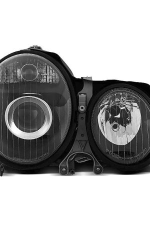 Coppia di fari Design Mercedes Classe E W210 99-02 Neri