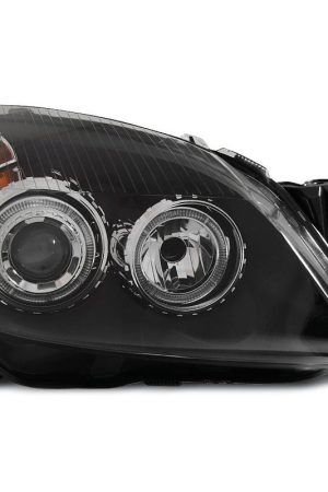 Coppia di fari Angel Eyes Opel Astra H 04-10 Neri