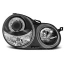 Fari Angel Eyes Volkswagen Polo 9N 01-05 Neri