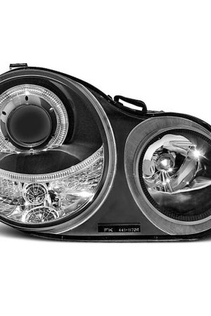 Fari Angel Eyes Volkswagen Polo 9N 01-05 Neri