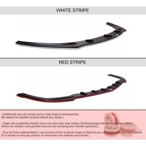 Sottoparaurti splitter anteriore Mitsubishi Lancer Evo X 07-15 V1