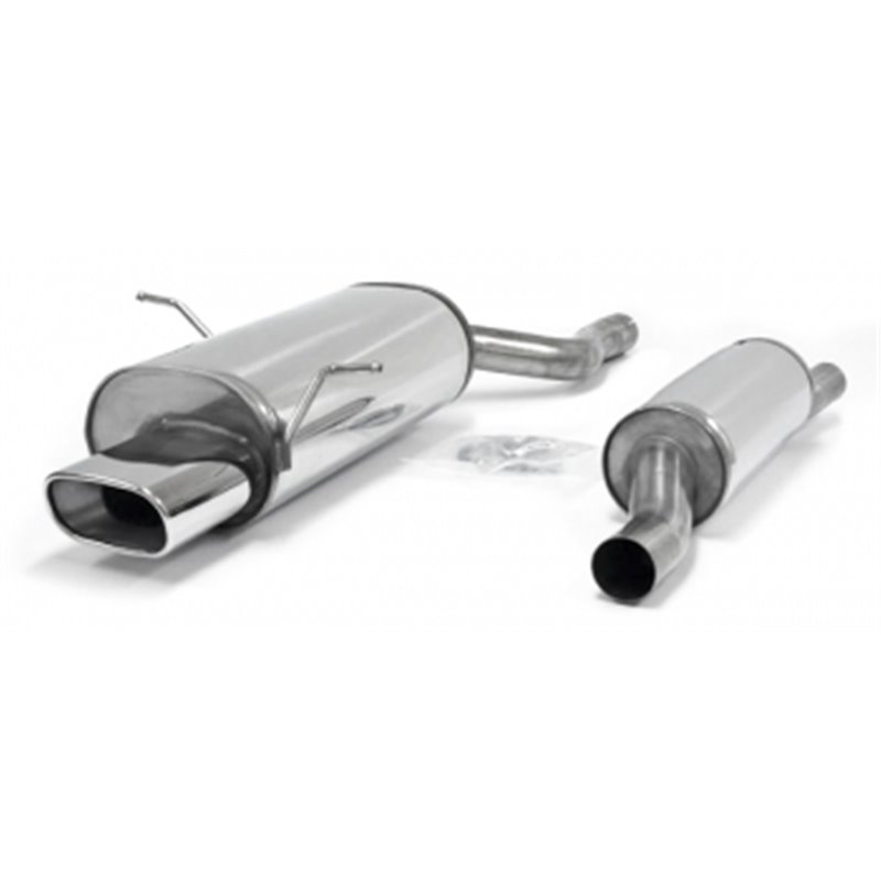 Sistema di scarico in acciaio Inox 85x150 316i / 318i E46 Limo./Coupé/Touring