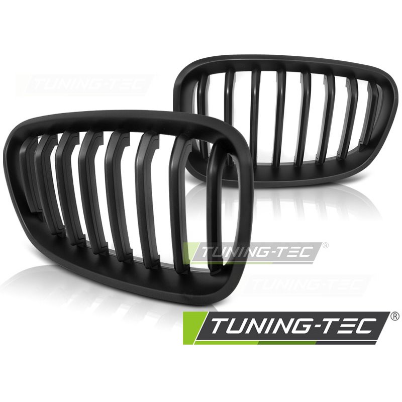 Griglia Calandra Anteriore Nero Lucido Per BMW Serie 1 F20 F21 (2011-2014) Con Doppia Fascia, In Plastica ABS