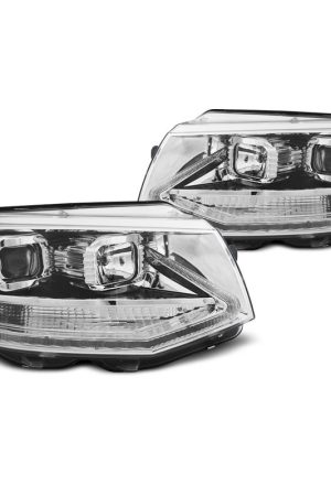 Coppia di fari DRLvera luce diurna Volkswagen T6 2015- Chrome
