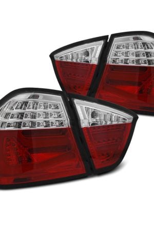 Coppia fari Led Bar posteriori BMW Serie 3 E90 05-08 Rossi e Bianchi