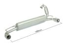 Terminale di scarico Posteriore per Smart Forfour 0.9 (66kW) 2014-2021 Ragazzon