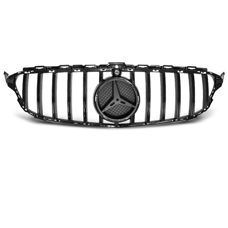 Mercedes W205 14-18 GT-R Look Griglia calandra anteriore black-glossy