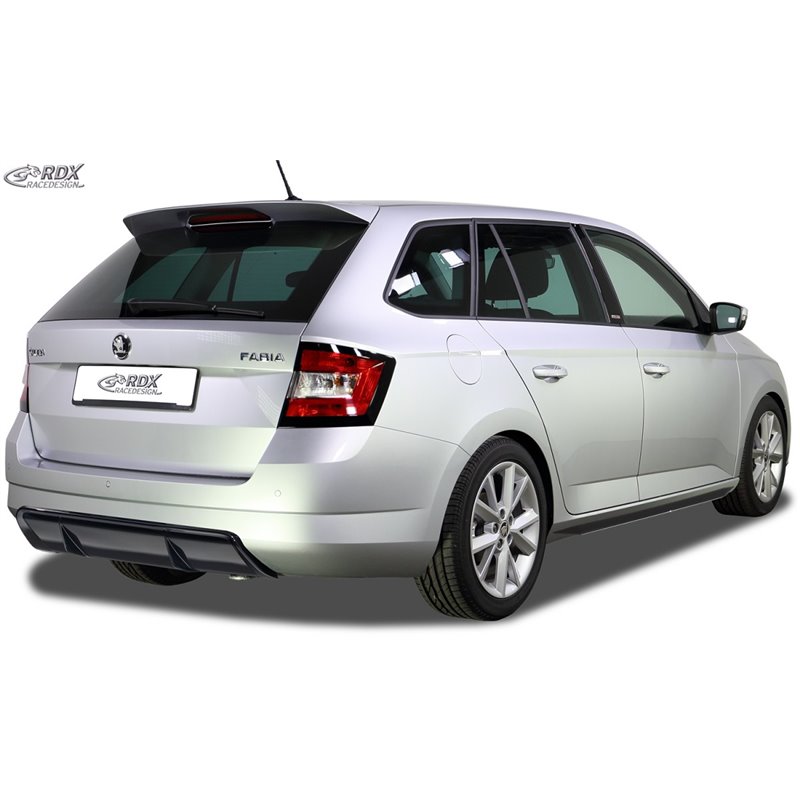 RDX Minigonne Laterali Per Skoda Fabia 3 (NJ) Slim – Set 2 Pezzi In ABS Nero Lucido Con Certificato TÜV