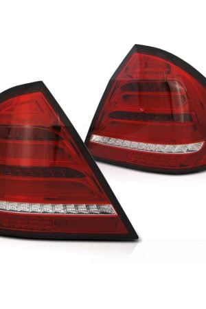 Coppia fari Led DTS posteriori Mercedes W203 berlina 04-07 Rossi