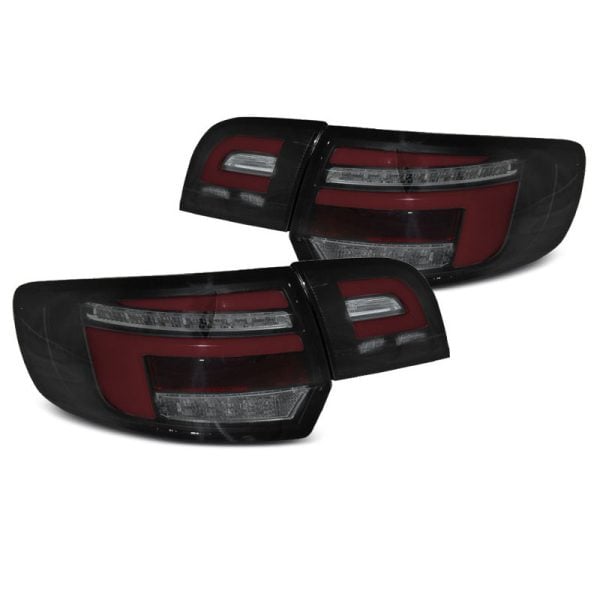 Coppia fari Led bar e DTS posteriori Audi A3 8P Sportback 08-12 rossi neri e fume