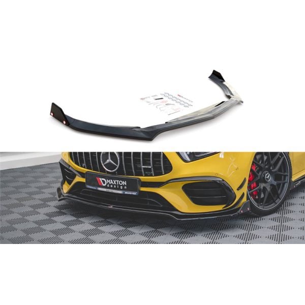 Sottoparaurti splitter anteriore+ flaps V.3 Mercedes AMG A45 S W177 2019-