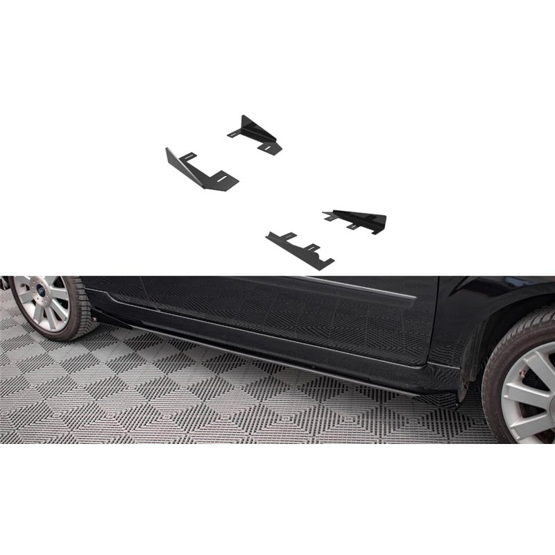 Car Shades Parasole Laterali Posteriori Per Ford C-Max 2010-2019 – Set Da 2 Pezzi, Omologati, Con Clip, Finestrini Apribili - 2