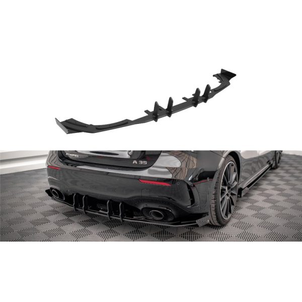 Sottoparaurti post. Street Pro + Flaps Mercedes A35 AMG Hatchback W177 2018-