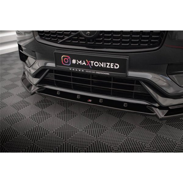 Sottoparaurti splitter anteriore V.2 Volvo XC90 R-Design Mk2 Facelift 2019-
