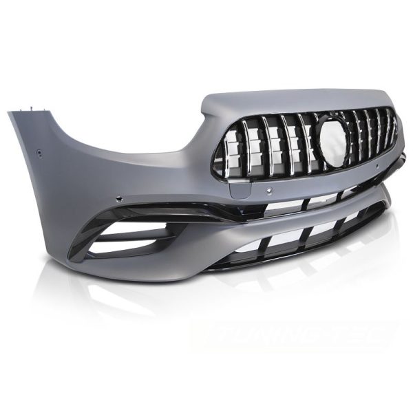 Paraurti anteriore Mercedes W213 20-23 Sport Style PDC Nero e chrome