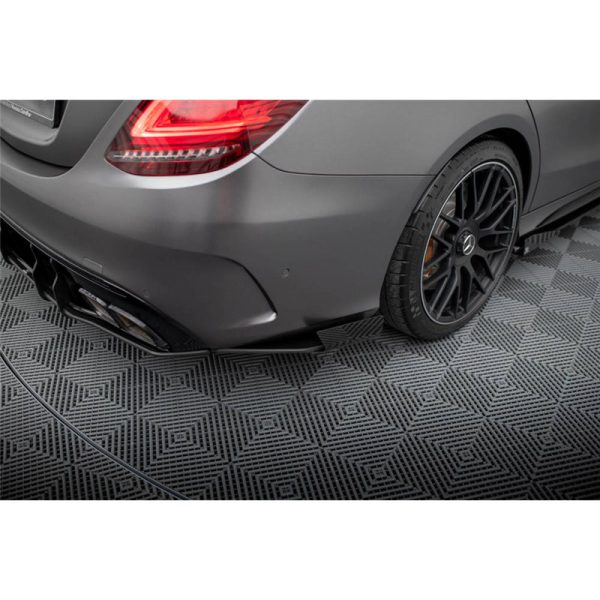 Sottoparaurti laterali posteriori Street Pro + flaps Mercedes AMG C63 W205 2018-2021
