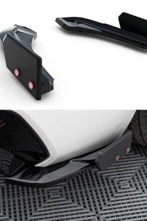 Sottoparaurti splitter laterali posteriori V.5 + Flaps BMW 1 M-Pack / M140i F20 Facelift 15-19