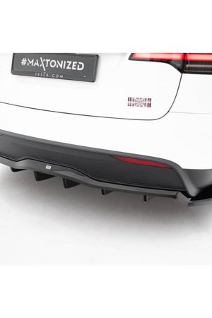 Sottoparaurti estrattore posteriore V.2 Tesla Model X Mk1 Facelift 2021-