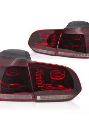 Coppia fari Led e DTS posteriori Volkswagen Golf VI 2008-2013 Rossi e bianchi