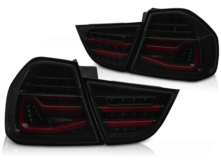 Coppia fari Led e DTS posteriori BMW Serie 3 E90 2009-2011 Neri Fume