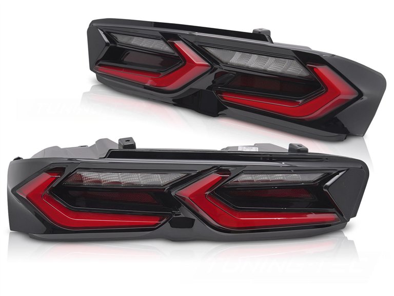 Fari posteriori Full Led e DTS Chevrolet Camaro 2019-2023 Rossi Neri 