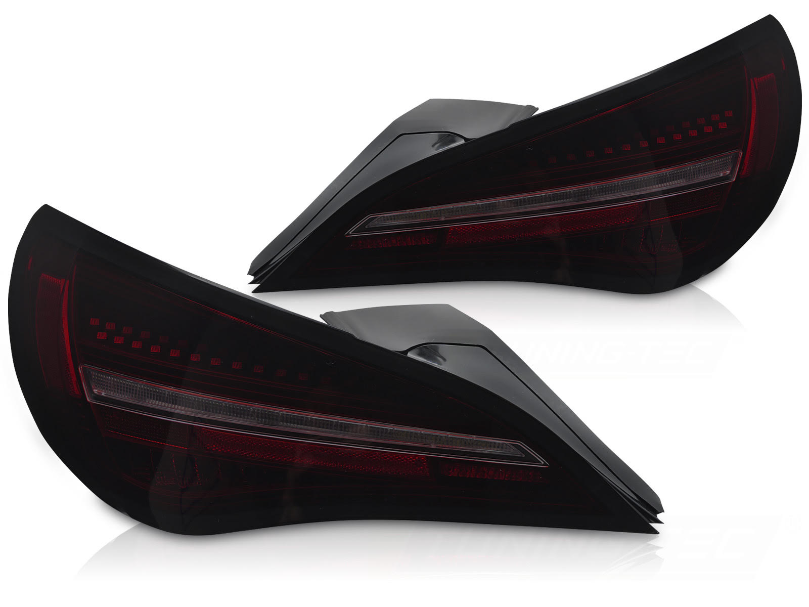 Coppia fari LED e DTS posteriori Mercedes CLA C117 2013-2016 Neri e Rossi Fume