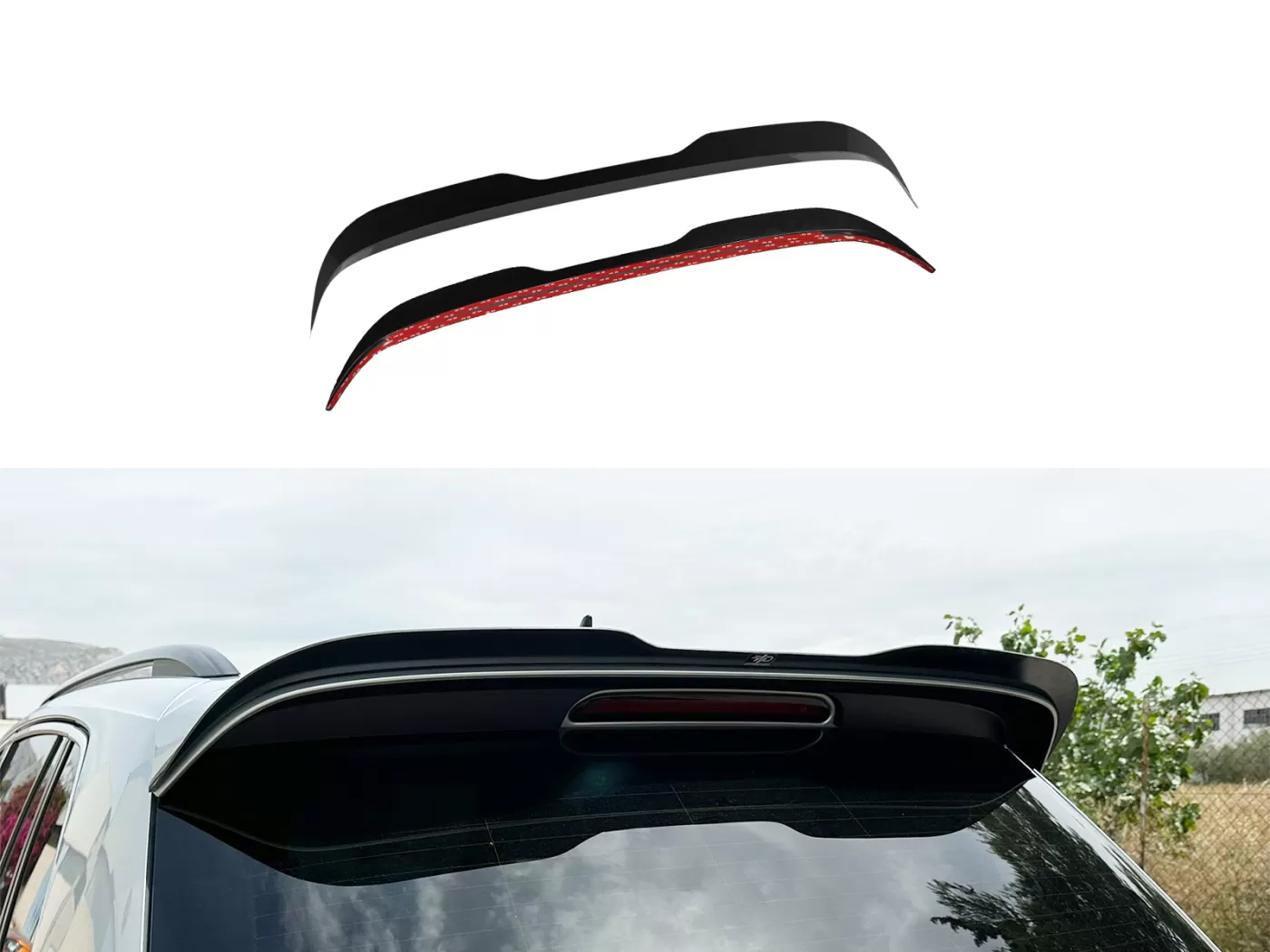 Estensione spoiler posteriore Volkswagen Tiguan R / R-Line Mk2 Facelift 2020-2024